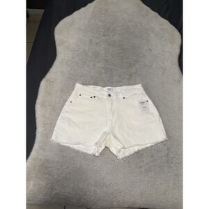 New‎ Denizen Levi's High Rise 3" Shorts Womens White Size 12 Stretch